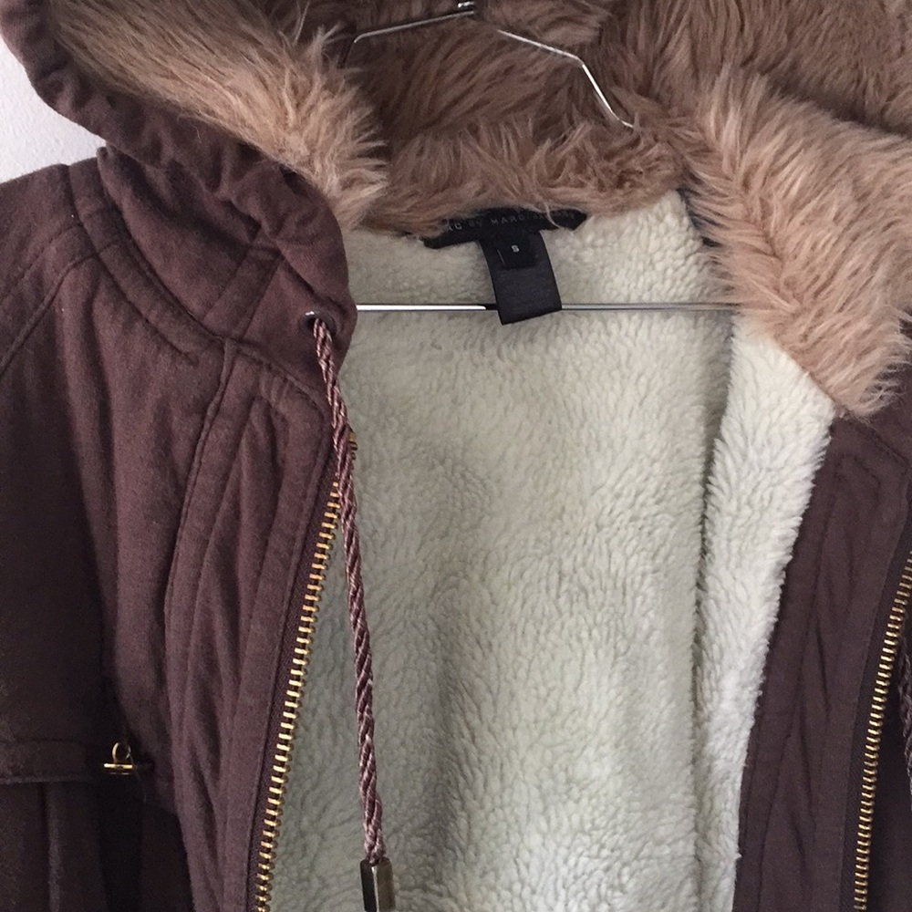Marc by Marc jacobs teddy bear fur hoodie